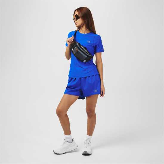 Тъкани Дамски Гащета Karrimor Running Woven Shorts Ladies Черни малини Дамски клинове за фитнес