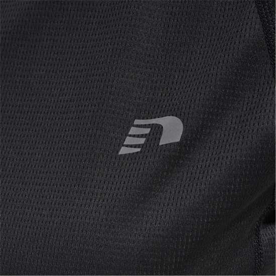 Дамска Тениска За Бягане Newline Core Running T Shirt Ladies Черно Дамски дрехи за бягане