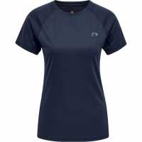 Дамска Тениска За Бягане Newline Core Running T Shirt Ladies Black Iris Дамски дрехи за бягане