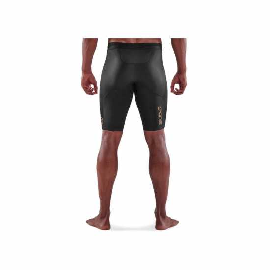 Skins Спортни Шорти Sr3 Half Performance Shorts Mens Черно Мъжки дрехи за фитнес