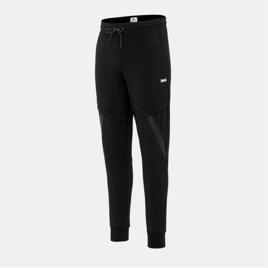Lonsdale Mens Running Pants Black Мъжки спортни екипи в две части