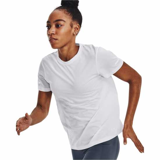 Under Armour Seamless Stride Short-Sleeve Performance Running Top Бяло 