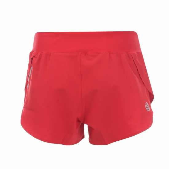 Skins Дамски Шорти Running Shorts Womens Червено Дамски клинове за фитнес