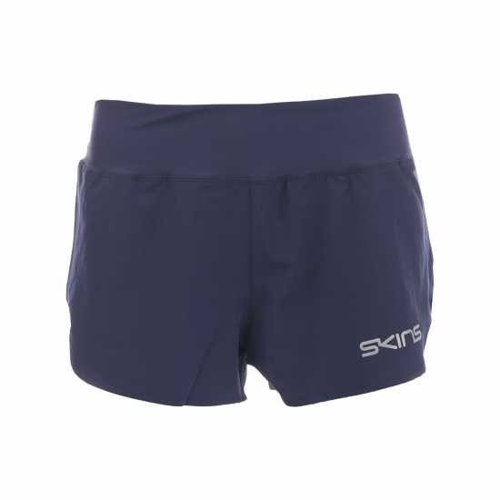 Skins Дамски Шорти Running Shorts Womens Морска синьо Дамски клинове за фитнес