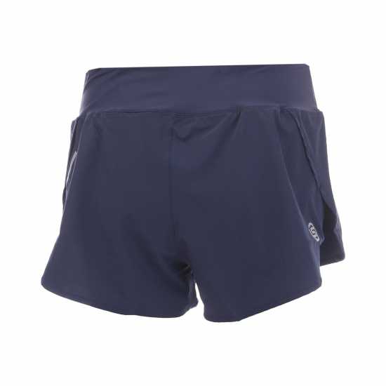 Skins Дамски Шорти Running Shorts Womens Морска синьо Дамски клинове за фитнес