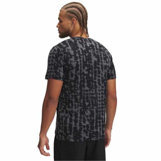 Under Armour Launch Ss Print T Sn99 Black Мъжки дрехи за бягане