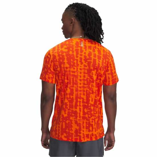 Under Armour Launch Ss Print T Sn99 Orange Мъжки дрехи за бягане