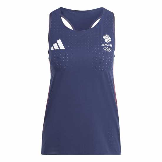 Adidas Дамски Потник Team Gb Adizero Running Tank Top Womens  