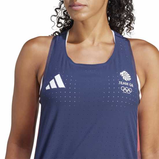 Adidas Дамски Потник Team Gb Adizero Running Tank Top Womens  