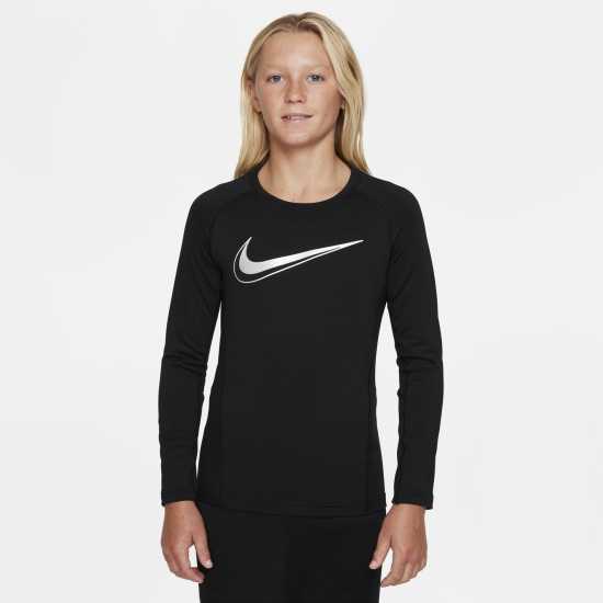 Nike Dri-Fit Long Sleeve Crew T-Shirt Juniors  Детски тениски и фланелки