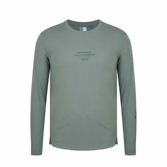 Мъжки дрехи за бягане Karrimor Long Sleeve Run Club T-Shirt Хаки Karrimor Long Sleeve Run Club T-Shirt Хаки Мъжки дрехи за бягане