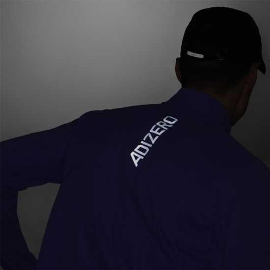 Мъжки горнища с цип Adidas Мъжко Горнище Дълъг Ръкав Adizero Running Quarter-Zip Long Sleeve Top Mens Adidas Мъжко Горнище Дълъг Ръкав Adizero Running Quarter-Zip Long Sleeve Top Mens Мъжки горнища с цип