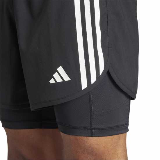 Adidas Otr E 3S 2In1 S Running Short Mens Adidas Otr E 3S 2In1 S Running Short Mens