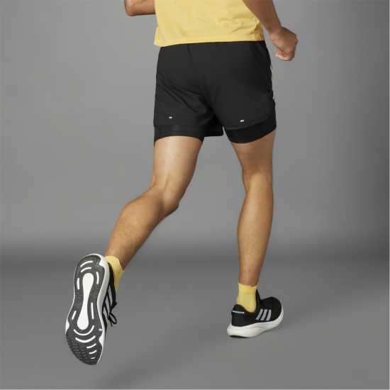 Adidas Otr E 3S 2In1 S Running Short Mens Adidas Otr E 3S 2In1 S Running Short Mens