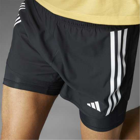 Adidas Otr E 3S 2In1 S Running Short Mens Adidas Otr E 3S 2In1 S Running Short Mens