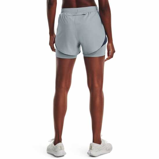 Under Armour Fly-By Elite 2-In-1 Shorts Harbor Blue Дамски клинове за фитнес