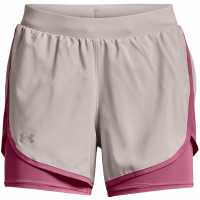 Under Armour Fly-By Elite 2-In-1 Shorts Grey Дамски клинове за фитнес