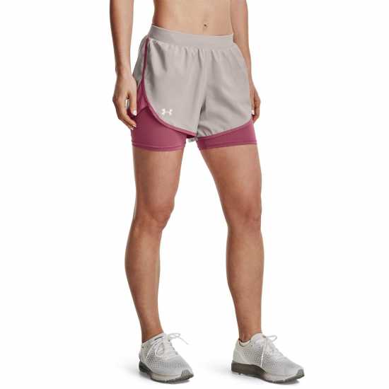 Under Armour Fly-By Elite 2-In-1 Shorts Grey - Дамски клинове за фитнес