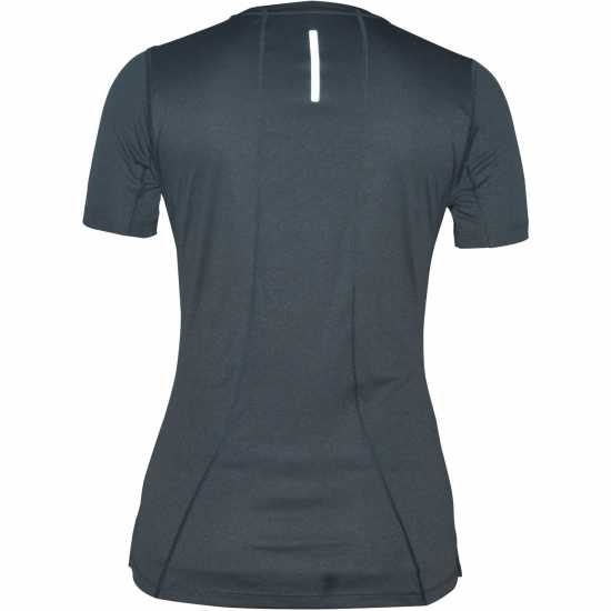 Дамска Тениска Karrimor Short Sleeve Polyester T Shirt Ladies Charcoal Атлетика
