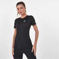 Karrimor Дамска Блуза Къси Ръкави Short Sleeve T Shirt Ladies Черно Атлетика
