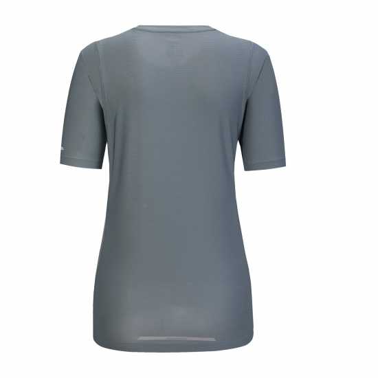 Дамска Тениска Karrimor Short Sleeve Polyester T Shirt Ladies Stormy Blue - Атлетика