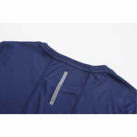 Дамска Тениска Karrimor Short Sleeve Polyester T Shirt Ladies Midnight Blue Атлетика