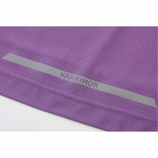 Дамска Тениска Karrimor Short Sleeve Polyester T Shirt Ladies Grape Дамски тениски и фланелки