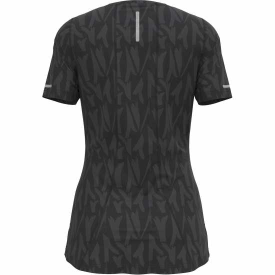 Дамска Тениска Karrimor Short Sleeve Polyester T Shirt Ladies Black/AOP Атлетика