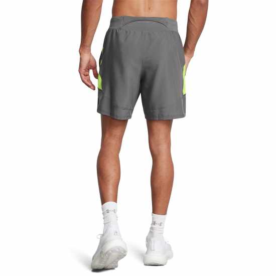 Under Armour LAUNCH PRO 2n1 7'' SHORTS Grey Мъжки дрехи за бягане