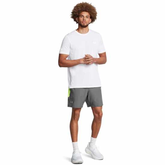 Under Armour LAUNCH PRO 2n1 7'' SHORTS Grey Мъжки дрехи за бягане