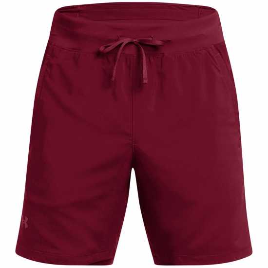 Under Armour LAUNCH PRO 2n1 7'' SHORTS Red Мъжки дрехи за бягане