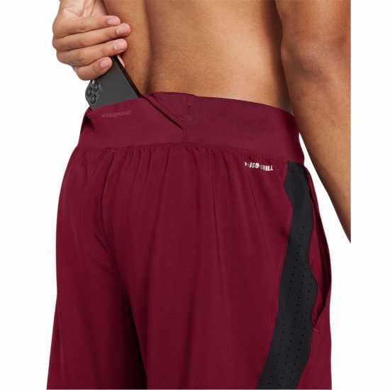 Under Armour LAUNCH PRO 2n1 7'' SHORTS Red Мъжки дрехи за бягане