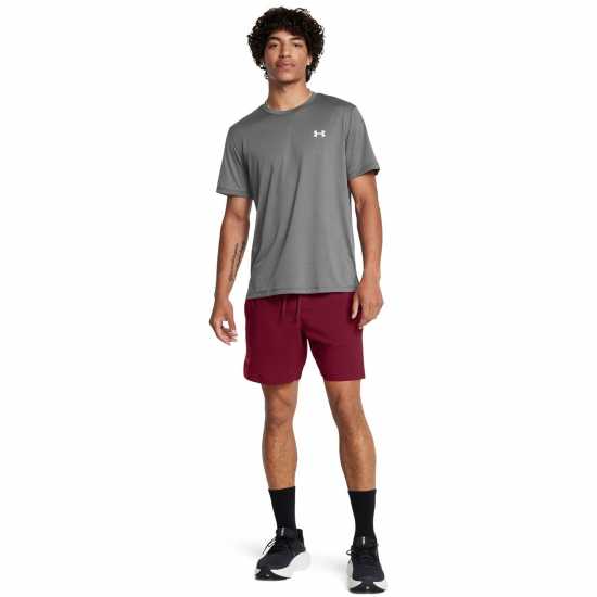 Under Armour LAUNCH PRO 2n1 7'' SHORTS Red Мъжки дрехи за бягане