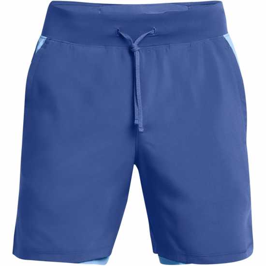 Under Armour LAUNCH PRO 2n1 7'' SHORTS Синьо Мъжки дрехи за бягане