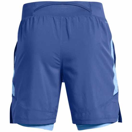 Under Armour LAUNCH PRO 2n1 7'' SHORTS Синьо Мъжки дрехи за бягане
