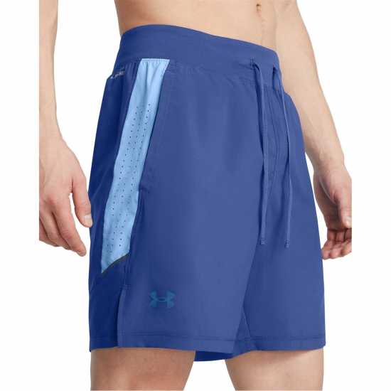 Under Armour LAUNCH PRO 2n1 7'' SHORTS Синьо Мъжки дрехи за бягане