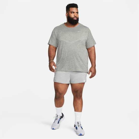 Nike Dri-FIT Rise 365 Men's Short-Sleeve Running Top Smoke Grey Мъжки ризи