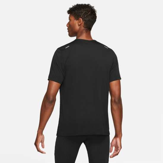Nike Dri-FIT Rise 365 Men's Short-Sleeve Running Top Black Мъжки ризи