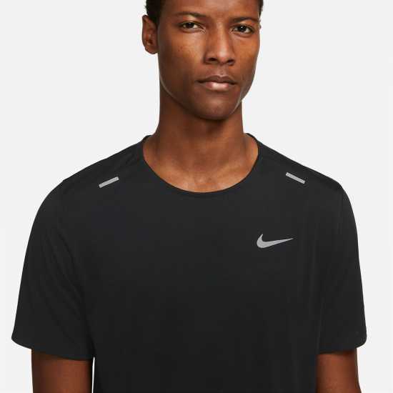 Nike Dri-FIT Rise 365 Men's Short-Sleeve Running Top Black Мъжки ризи