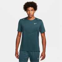 Nike Dri-FIT Rise 365 Men's Short-Sleeve Running Top Deep Jungle Мъжки ризи
