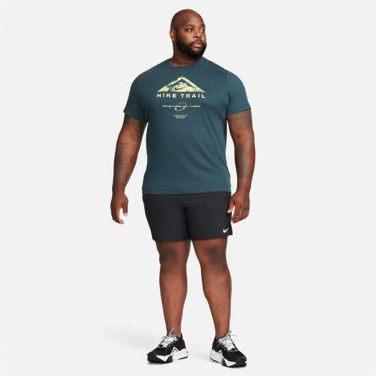 Nike Dri-FIT Men's Trail Running T- Shirt Deep Jungle Мъжки ризи