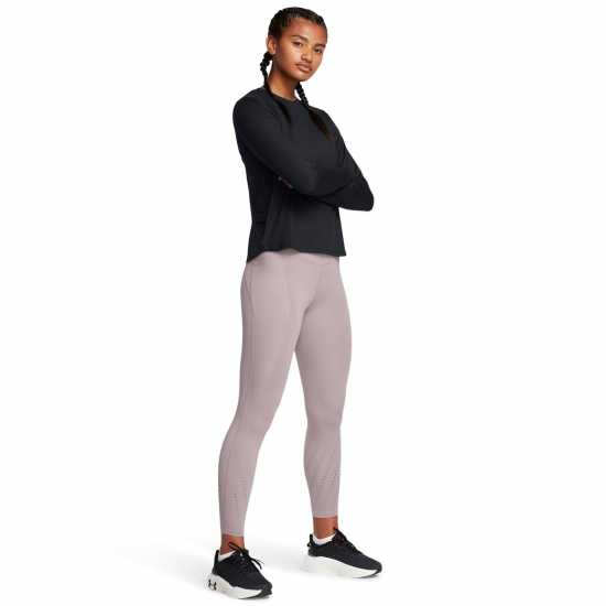 Under Armour Armour Ua Launch Elite Ankle Tights Running Tight Womens Сиво Дамски клинове за фитнес