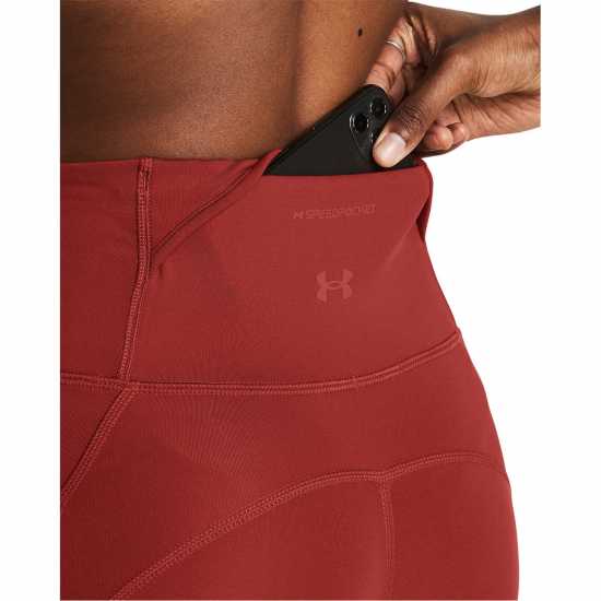 Under Armour Armour Ua Launch Elite Ankle Tights Running Tight Womens Orange Дамски клинове за фитнес