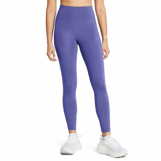Under Armour Armour Ua Launch Elite Ankle Tights Running Tight Womens Purple Дамски клинове за фитнес