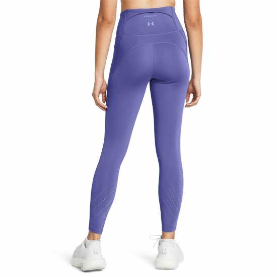 Under Armour Armour Ua Launch Elite Ankle Tights Running Tight Womens Purple Дамски клинове за фитнес