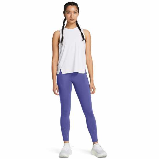 Under Armour Armour Ua Launch Elite Ankle Tights Running Tight Womens Purple Дамски клинове за фитнес