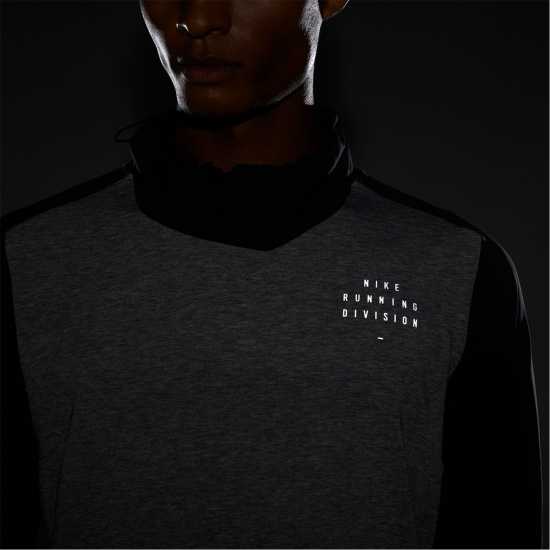Nike Therma-FIT Run Division Sphere Element Men's Running Top Black/Silver Мъжки ризи