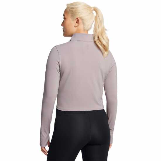 Under Armour Дамско Горнище За Бягане Armour Ua Launch Elite Half Zip Running Top Womens Сиво Дамски дрехи за бягане