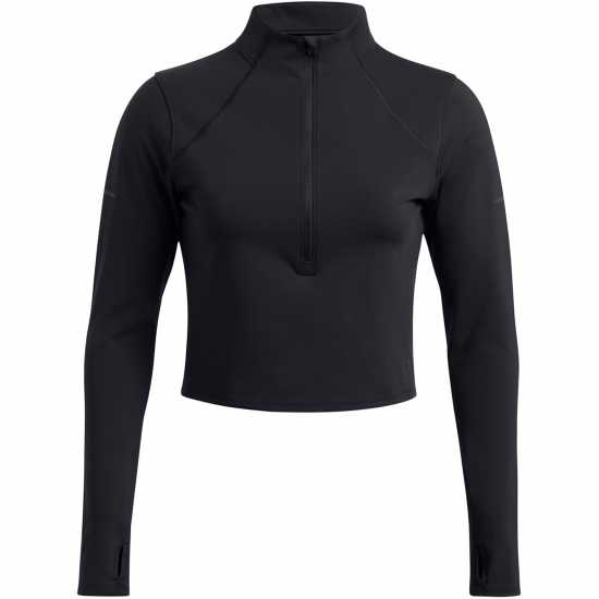 Under Armour Women's Launch Elite Half-Zip Long-Sleeve Performance Top Black 