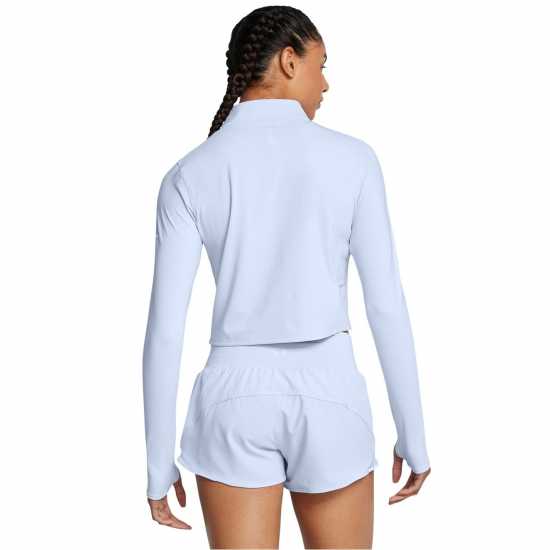 Under Armour Дамско Горнище За Бягане Armour Ua Launch Elite Half Zip Running Top Womens Синьо Дамски дрехи за бягане